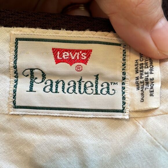Vtg 70s Levi’s Panatela brown double knit polyester pants - Picture 7 of 9